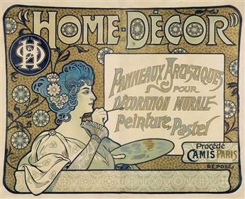 FRANCISCO TAMAGNO (1851-1933). HOME - DÉCOR / PANNEAUX ARTISTIQUE POUR DÉCORATION MURALE. Circa 1899. 66x94 inches, 168x240 cm. Camis
